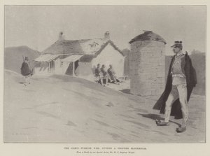 La Guerre Gréco-Turque, devant un Blockhaus de la Frontière - Charles Auguste Loye